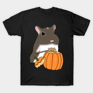 Gerbil carving pumpkin (cute brown gerbil Halloween costume) T-Shirt